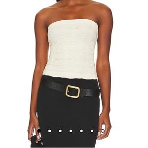 Free people tube top cream ivory